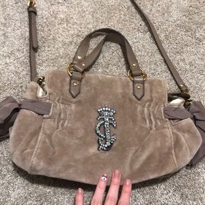 Juicy couture velour purse